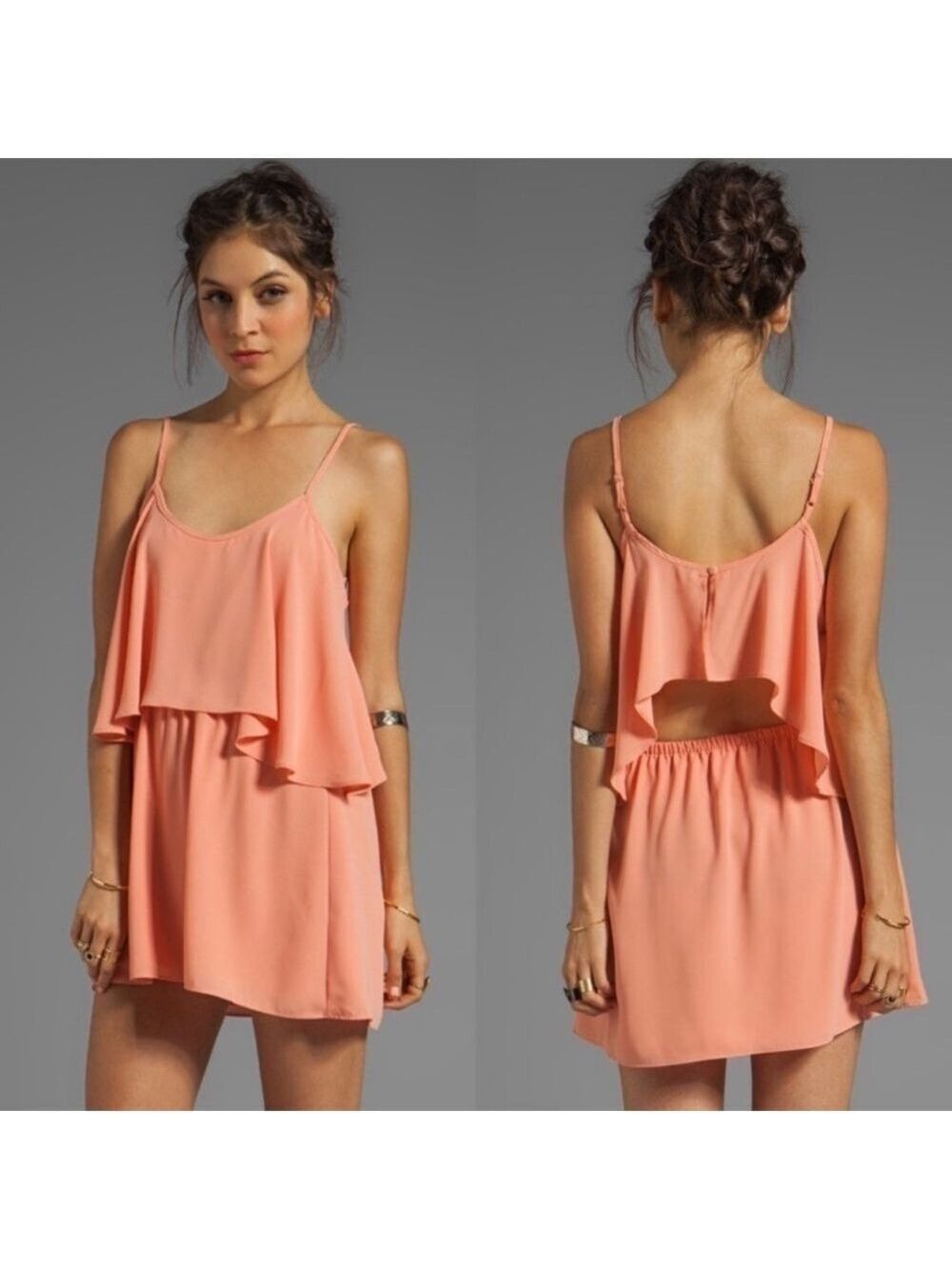 Lovers + Friends Sun Kissed Mini Dress in Coral